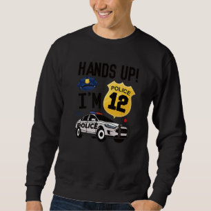 12th Birthday Policeman Boy Twelve Year Old Police Sweatshirt