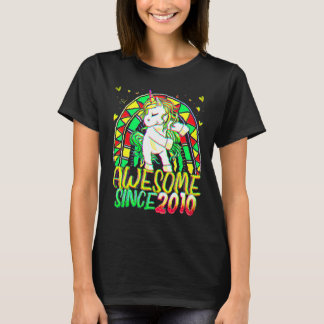 12th Birthday Rainbow 12 Year Old Flossing Unicorn T-Shirt