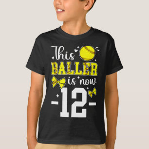12th Birthday Softll Girl Twelve Year Old Softll P T-Shirt