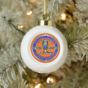 12th Combat Aviation Brigade Desert Storm Veteran  Ceramic Ball Christmas Ornament
