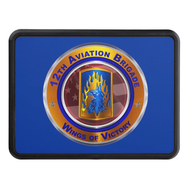 12th Combat Aviation Brigade Trailer Hitch Cover (Front)