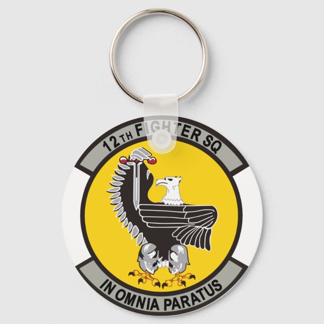 12th Fighter Squadron Keychain (Front)