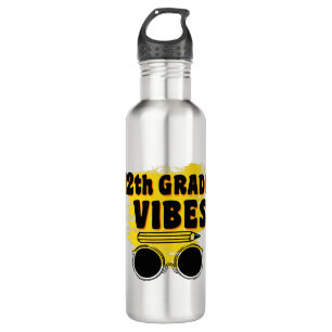 12th Grade Vibes Shirt Back To School First Day 710 Ml Water Bottle