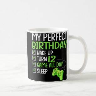 12th Perfect Birthday Boys Gaming 12 Years Old Gif Coffee Mug