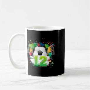 12th Soccer Birthday Party 12 Year Old Soccer Play Coffee Mug