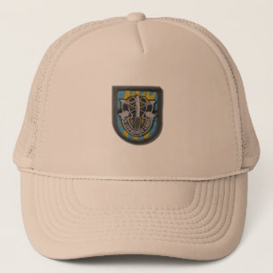 12th special forces group Green Beret flash vetera Trucker Hat