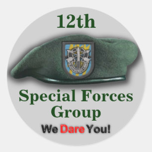 12th Special forces veterans vets flash Sticker