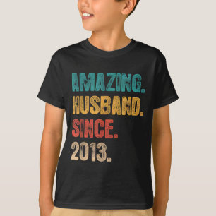 12th Wedding Anniversary Him Husband T-Shirt