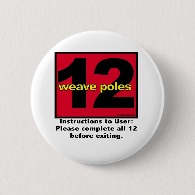 12weavepoles 2 inch round button (Front)