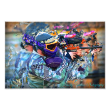 12x8 Surreal Paintball Print