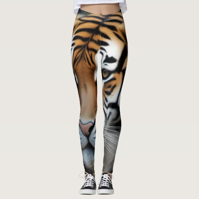 13025 Tiger print Leggings (Front)