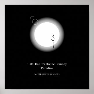 1308 Dante's Divine Comedy Paradiso Minimalist Poster