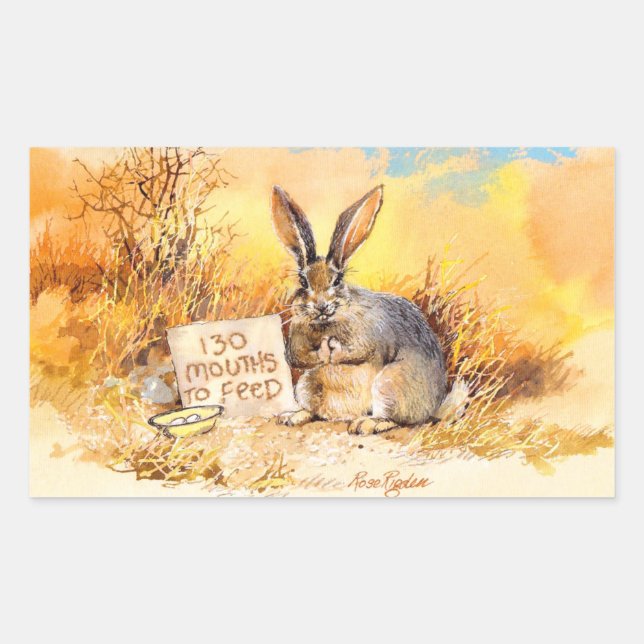 130 mouths to feed sticker (Front)