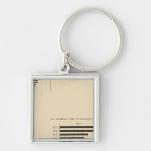 130 Size, no of farms 1850-1900 Keychain