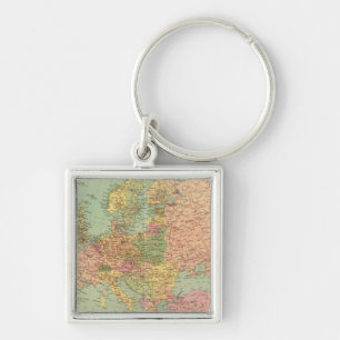1314 Political Europe Keychain