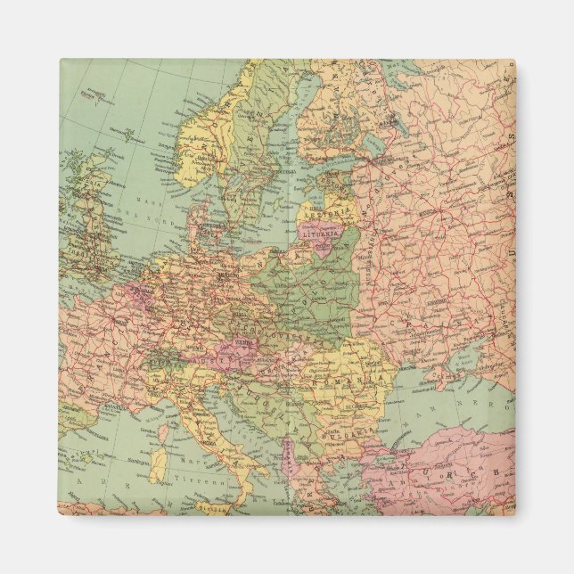 1314 Political Europe Magnet (Front)