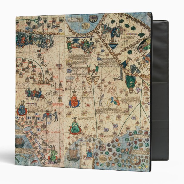 131-0058260/1 Catalan Atlas: Detail of Asia, by Ja Binder (Front/Inside)