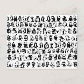 132 Penguins Postcard