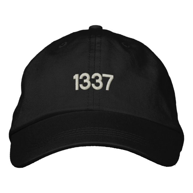 1337 EMBROIDERED HAT (Front)