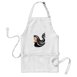 13386 BEAUTY SALON HAIRSTYLIST FASHION WOMAN LOGO STANDARD APRON