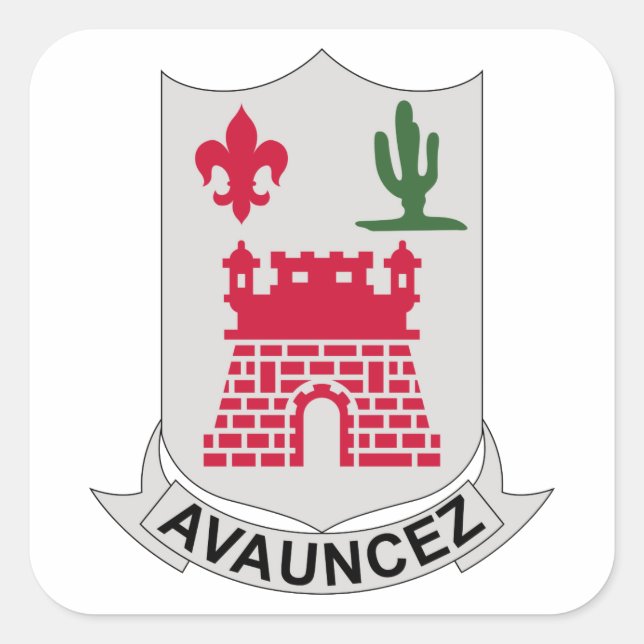 133rd Infantry Regiment Square Sticker (Front)