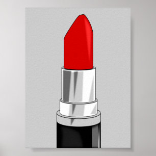 13479 RED LIPSTICK MAKEUP BEAUTY FASHION STYLE SAL POSTER