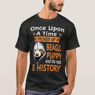 134 One Upon A Time  Beagle Puppy T-Shirt