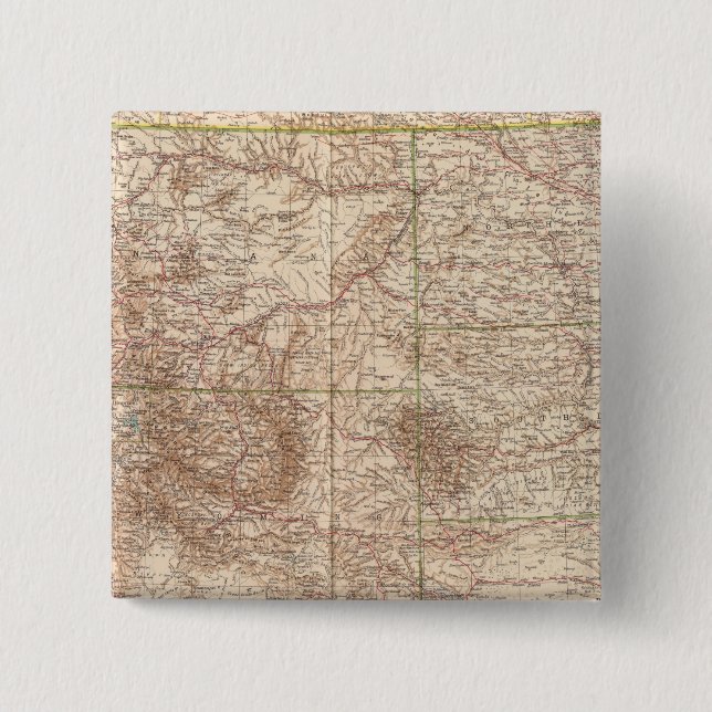 13637 Mont, ND, SD, Wyo, Neb 2 Inch Square Button (Front)