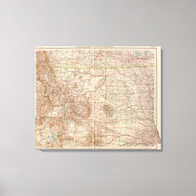 13637 Mont, ND, SD, Wyo, Neb Canvas Print (Front)