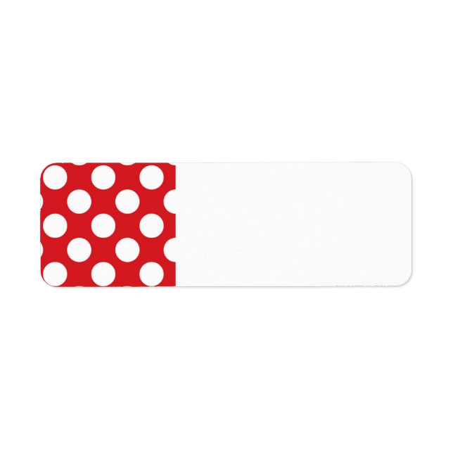 136 RED WHITE POLKA DOTS POLKADOT (Devant)
