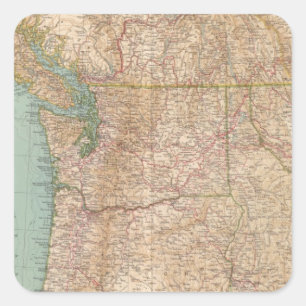 13839 Wash, Ore, Ida Square Sticker