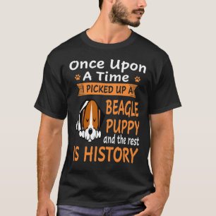 138 One Upon A Time -  Beagle Puppy T-Shirt