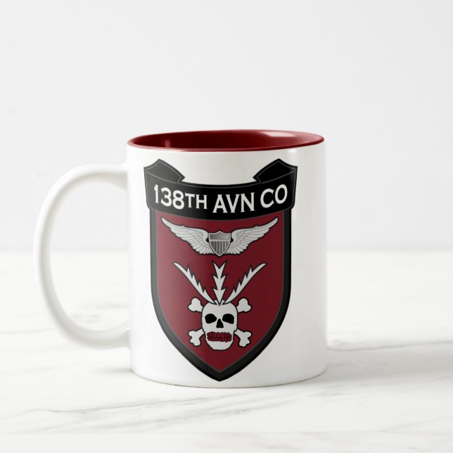 138th Avn Co RR 2 Two-Tone Coffee Mug (Left)