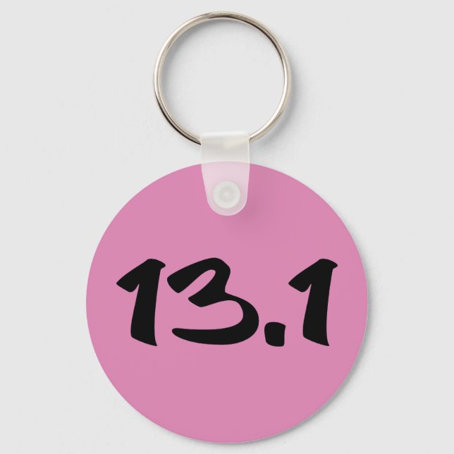 13.1 Half Marathon Keychain (Front)