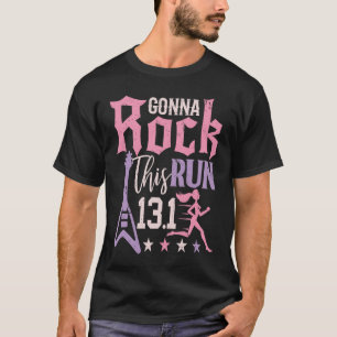 13 1 Half Marathon  Women Runner Rock Running Athl T-Shirt