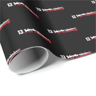 13.1 in Training Abstract Half-Marathon Running Wrapping Paper