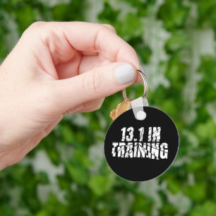13.1 in Training Half Marathon Running Broken Word Keychain