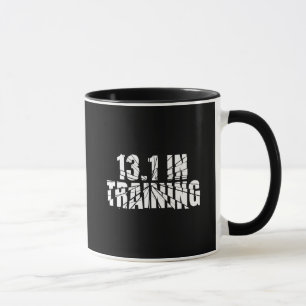 13.1 in Training Half Marathon Running Broken Word Mug