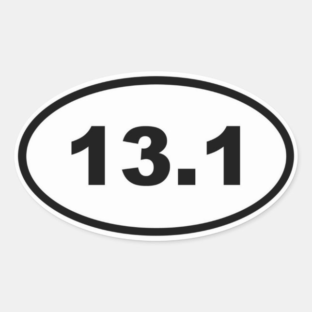 13.1 OVAL STICKER (Front)