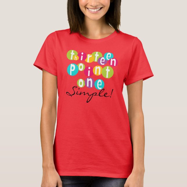 13.1 T-shirts simples (Devant)