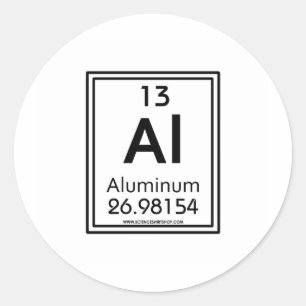 13 Aluminum Classic Round Sticker
