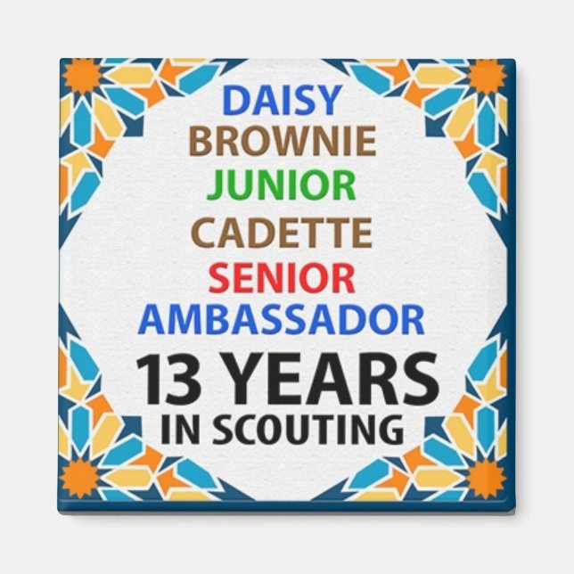 13 ans dans le Magnet du Scoutisme (Devant)