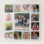 13 Family Photo Collage Create Your Own Jigsaw Puzzle<br><div class="desc">Create your own photo collage jigsaw puzzle with 13 of your favourite pictures on a white background.Personalize with family name and established date. The family photo collage jigsaw puzzle is perfect for solo or family time activity. Jigsaw puzzles help you relax and relieve your stress. The latest trend in self...</div>