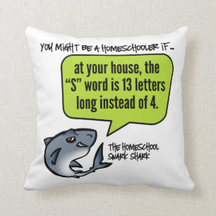 13 Letter Word Throw Pillow