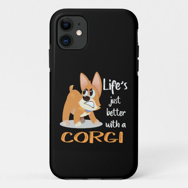 13 Life's Just Better With A Corgi Case-Mate iPhone Case (Back)