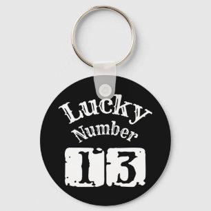 13 - Lucky Number 13 Luck Keychain