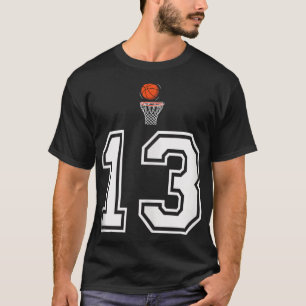 13 Number Basketball Style Vintage White Tank Top 