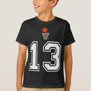 13 Number Basketball Style Vintage White Tank Top