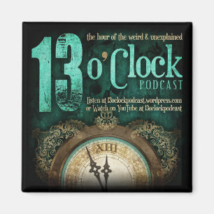13 O'Clock Fancy Logo Magnet