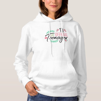 13 Official Teenager Girls Birthday Gift Hoodie